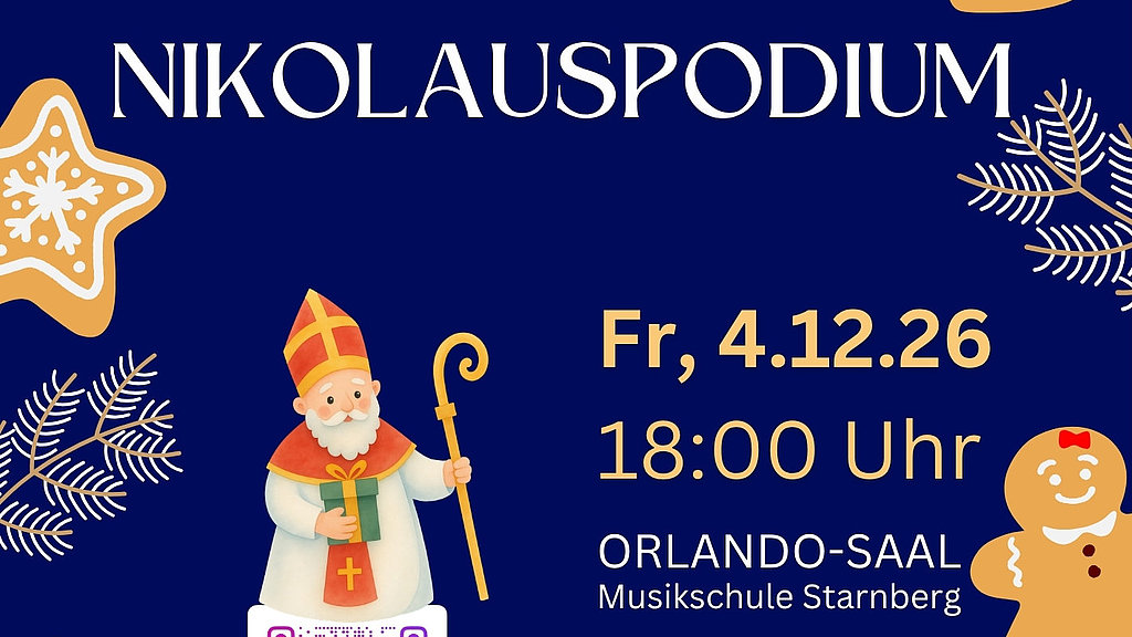 Fr., 04.12.2026, 18:00 Uhr, Orlando-Saal, Musikschule Starnberg